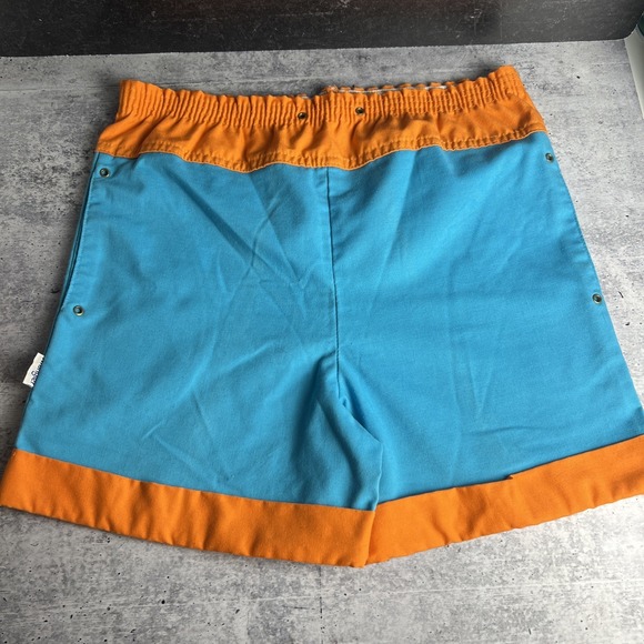 Vintage Wrangler Shorts Blue & Orange - Picture 1 of 9